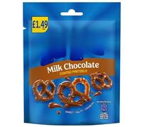 Milk Chocolate Coated Pretzel Snacks 12 x 80G "Deliciousness that brings a smile" For All Occasions