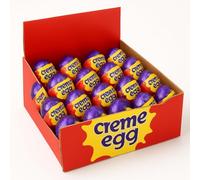Milk Chocolate Creme Filled Eggs - Classic Easter Treats with Smooth Fondant Centre - Individually Wrapped Chocolate Eggs for Sharing or Gifting" Pack of 24, Loose Boxed Packing