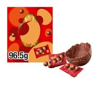 Milk Chocolate Easter Egg 96.5g - Hollow Milk Chocolate Egg With a Full Size Bag of Crunchy Chocolates - mlte