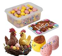 Milk Chocolate Eggs in Crisp Sugar Shell - Assorted Chocolate Eggs with Gift Tub | Perfect for Snacking, Sharing & Gifting - ptp (1200g)