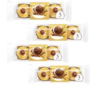 Milk Chocolate Hazelnut Treat Pack - 3 Pieces (37.5g) - Chocolate Snack Sweet Treat, Gift Pack - FR (08 Packs)