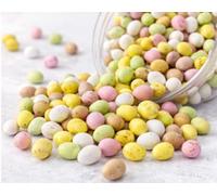 Milk Chocolate Mini Eggs - 1kg Pouch - Shell coated milk chocolate eggs. Perfect for sharing, treats, Easter, Christmas and more