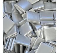 Milk Chocolate Neapolitans Plain Blank Foil Wrapped Event Party Favour Sweets (25, Silver Foil)