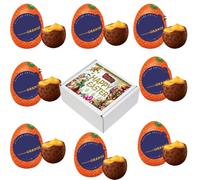 Milk Chocolate Orange Filled Egg 10 x 34g with Gift Box - Milk chocolate flavoured egg made with real orange oil with a creamy filling