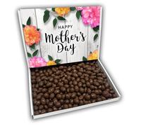 Milk Chocolate Peanuts Happy Mothers Day Sweets Gift Box Hamper (WOODEN FLOWERS MOTHERS DAY FRONT)