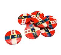Milk Chocolate Santa Belt Coins Wrapped Festive Foil Christmas Chocolate Discs Individually Wrapped Party Bag Fillers Stocking Fillers Holiday Sharing Treats (250g)