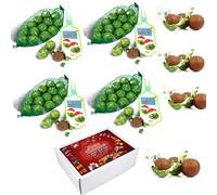 Milk Chocolate Solid Wrapped Chocolate Balls Bags 4 x 75g With Gift Box - Perfect For Stocking Fillers