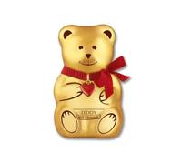 Milk Chocolate Teddy 100g - Iconic Gold Foil Wrapped Christmas Teddy Bear with Red Ribbon and Heart Charm, Perfect Chocolate Gift and Christmas Stocking Stuffer for Kids and Adults