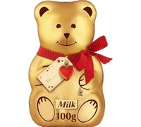 Milk Chocolate Teddy with Gift Tag 100g (Pack of 1) "Serving up some sweet happiness" Special For Easter Christmas,Birthday