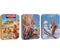 Milk Chocolate Tin Pack of 3 - 50 g Each Tin, Gourmet Chocolate Inspired by Iconic Portuguese Regions "Algarve", "Lisboa" and "Serra da Estrela" - Product from Portugal