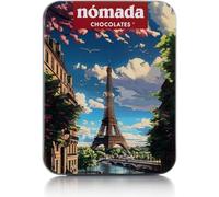 Milk Chocolate Tin Paris 50 g Tin Inspired by the City of Paris Full of Flavor Gourmet Chocolate Product from Portugal