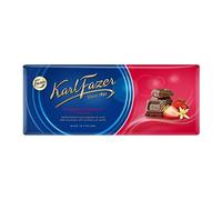 Milk Chocolate with Red Strawberry and Vanilla from Finland by Karl Fazer [Pack of 4]