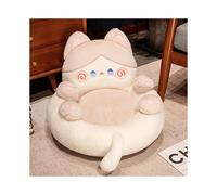 (Milk Coffee Color, 50*35cm) 1pc Cozy Plush Cat Lounger Chair, Extra Large Thick Cushioned Kitty Bed with Soft Polyester Fiber
