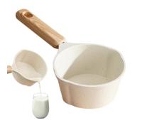 Milk Cooker - Cooking Pot for Kitchen | Polished Stainless Steel with Ergonomic Handles, Thick Base for Even Heat Distribution, More Versatile for Liquid Milk Porridge, 9.25 x 3.35 x 2.17 inches