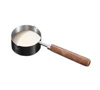 Milk Cooking Pan - Stainless Steel Cooking Pot, Induction Sauce Pan | Stainless Steel Pot, Nonstick Butter Warmer Flat Bottom Hot Pots Oil Skillet Saucepan with Handle for Boiling Milk Sauce Gravies