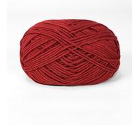 Milk Cotton Crochet Yarn, 4-Ply Soft Cotton Blend Yarn for Crochet, Knitting, Amigurumi & DIY Crafts, 50g 90m, Available in 85 Colors(29 Deep Roman Red)