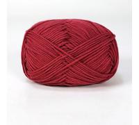 Milk Cotton Crochet Yarn, 4-Ply Soft Cotton Blend Yarn for Crochet, Knitting, Amigurumi & DIY Crafts, 50g 90m, Available in 85 Colors(24 Light Roman Red)