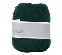 Milk Cotton Thread, Thick Milk Cotton Manual Weaving Line Smooth Soft Baby Milk Knitting Yarn Knitting Wool Craft Supplies (with a Crochet)[Dark Green]