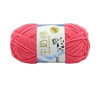 Milk Cotton Yarn Colourful Baby Crochet Yarn Soft Hand Knitting for Scarves Shawls Blankets Colourful Crochet Knitting Milk Cotton for Hat Scarves Blanket