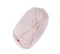 Milk Cotton Yarn for Knitting Sweaters Hats DIY Beige | Super Soft, Machine Washable, Tumble Dry Normal, Needle Felting Use, Comfortable Feel, Cotton Blend