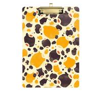 Milk Cow Print Sienna Style Transparent Plastic Storage Box For Nurses Home Contractor Size 9x12
