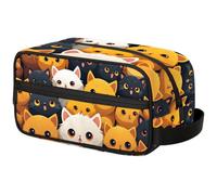 Milk Cow Print Travel Toiletry Bag for Men ，Black Cow Print Hanging Dopp Kit - Waterproof Shaving Bag Bathroom Bags Wash Bag for Toiletries Accessories, Color5, 10.5"L x 4.4"W x 5.3"H