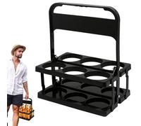Milk Crate - Drink Bottle Carrier for Storage with 6 Holes, Drink Bottle Display | Reusable Milk Bottle Organiser Stand, Milk Bottle Organiser Stand, Wine Bottle Organiser