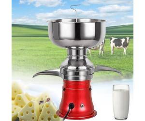 Milk Cream Centrifugal Separator Electric Cream Separator Stainless Steel 50 L/H Goat Cow Milk Separator Turning Raw or Whole Milk into Cream and Skim Milk