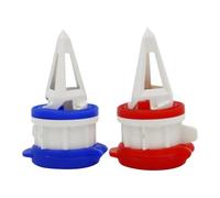 Milk Diverter, 2-Pack Box Drink Spout Boxed Drink Deflector, Leak Proof Boxed Beverage Pour Spout with Secure Lid for Milk Cartons, Juice, Almond Milk - Home Kitchen Tool