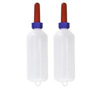 Milk Drink Bottle, 1000ml Farm Animal Feeding Bottle With Nipple 2 Pcs(1000ml-2pcs)