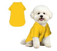 Milk Duck Yellow Dog Shirts Hawaii Dog Clothes Cool Breathable Pet Summer Polo T-Shirts for Hot Days