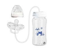 Milk Feeding Bottle 300ml Portable Water Suction Feeder
