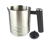 Milk Froth Cup Agitator Replacement Parts Set Compatible with ES601 ES655 Coffee Machines Stainless Steel Frothing Whisk for Lattes Cappuccinos Home Brewing