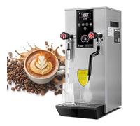 Milk Frother，12L/3.2gal Steam Boiling Water Frothing Machine - Fully-Automatic Coffee Frothing Machine Steam - Heavy-Duty 304 Stainless Steel, LCD Touch Screen Steamer,Silver