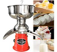 Milk Frother, 180W Electric Fresh Milk Cream Separator Centrifuge Cheese Makers Separator Goat Milk Separator Cream Butter Milkshake Separator,Milk Skimming Machine