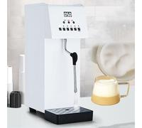 Milk Frother, 2500W Electric Milk Steamer, 6L Stainless Steel Tank, 360° Steam Spray, 5-Temp Settings, LED Display, for Coffee, Milk, Milk Tea, Home/Cafe