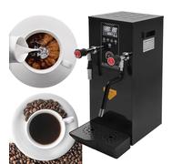 Milk Frother,3.2gal Commercial Automatic | Stainless Steel Milk Foam Steamer | 3000W Electric Steam Boiling Water Machine | LCD Touch Screen | Temp Adjust | 1-12hour Timing,Black