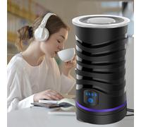 Milk Frother, 4-in-1 Milk Steamer 400W Hot & Cold Milk Foamer 430ML Silent Operation, for Coffee, Cappuccino