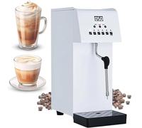 Milk Frother,6L Commercial, 2500W Electric Milk Steamer, Milk Foam Machine with LED Display, Multi-Purpose Automatic Boiling Water Frother for Coffee Shop, Milk Tea Shop, Bars