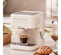 Milk Frother, 850W Espresso Machine, Stainless Steel Automatic Espresso Machine, with, Adjustable Temperature, 1.8L Removable Water Tank, for Home Latte Cappuccino Machine Coffee Lovers GIF