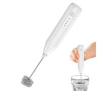 Milk Frother - ABS Stainless Steel 22.5 x 2.5 x 2.5 cm 3 Speed Adjustable Handheld Electric Blender Rechargeable Frother | for Chocolate, Eggs, Latte, Milk Tea, Milk Tea