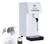 Milk Frother, Automatic Machine, Commercial Steam Boiling Water Frothing Machine with LED Temperature Display, Stainless Steel Tank, Fast Heating for Coffee, Milk, Milk Tea(6L)