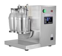Milk Frother, Automatic Milk Tea Shaker Machine, 360° Electric Double Head Milk Tea Shaking Machine 350ml-1000ml Drink Mixer for Bubble Tea Tea Juice Coffee Milk Wine Cocktail