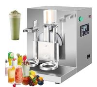 Milk Frother, Automatic Milk Tea Shaker Machine, Electric Drink Mixer, 360° Rotation, Smart Switch, Easy to Operation, for Bubble Tea Boba Tea Juice Coffee Milk Wine Cocktail