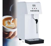 Milk Frother，Commercial, 2500W Automatic Steam Machine Electric Steam Milk Frothing Machine Espresso Coffee Milk Foam Machine Steamer with LED Display for Coffee Tea Shop