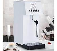 Milk Frother，Commercial and Steamer, 2500W Automatic Steam Machine Electric Steam Milk Frothing Machine Coffee Milk Foam Machine Steamer with LED Display for Tea Coffee Shop