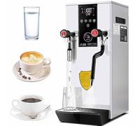 Milk Frother，Commercial Electric Water Boiling Steam Machine, Multi-Purpose with LED Display for Tea Coffee and Dessert Shops