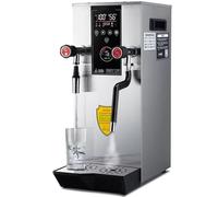 Milk Frother,Commercial Grade Steam - 2200W Automatic, 12L Large Tank, Dual 360° Valves, LED Pressure Display, Ideal for Cafés & Milk Tea Shops