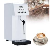 Milk Frother，Commercial Steam Machine, Commercial and Steamer, Electric Milk Steamer Coffee Foam Maker, IPX3 Waterproof, 6L Capacity, 2500W High Power, for Tea Coffee Shop Dessert Shop
