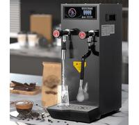 Milk Frother，Commercial Steamer, Full-Automatic with 360° Rotating Steam Port & Precise Temperature Control for Coffee, Milk, Bubble Tea